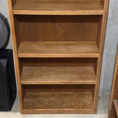 TALL SOLID WOOD BOOKCASE