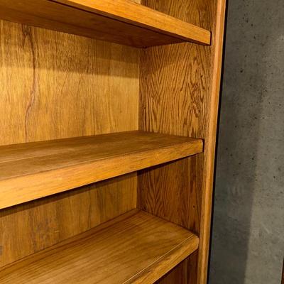 TALL SOLID WOOD BOOKCASE