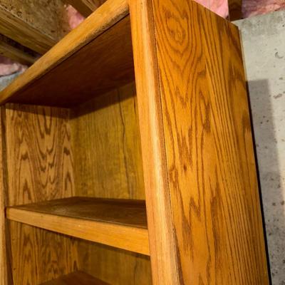 TALL SOLID WOOD BOOKCASE
