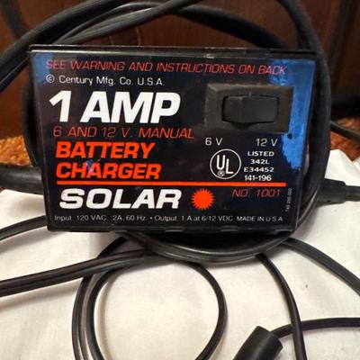 Battery, chargers, jumper, cables, and power cord with power outlets