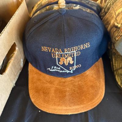 Collection of Baseball Hats - mostly local hunting themes