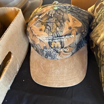Collection of Baseball Hats - mostly local hunting themes