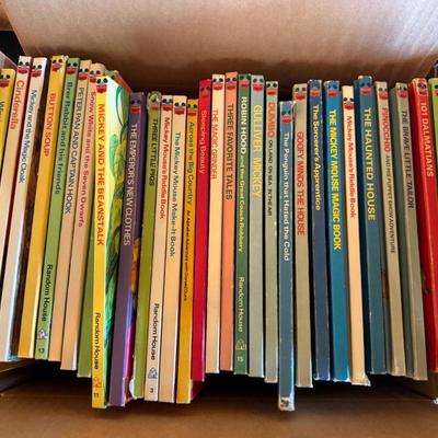 Box of Walt Disney/Mickey Mouse vintage books