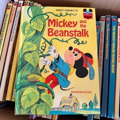 Box of 30 Walt Disney/Mickey Mouse Vintage Children's Books