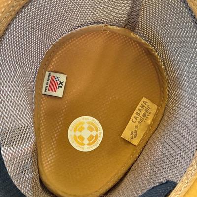 2 different hats Stetson Fedora & 1 mesh Cabana hat