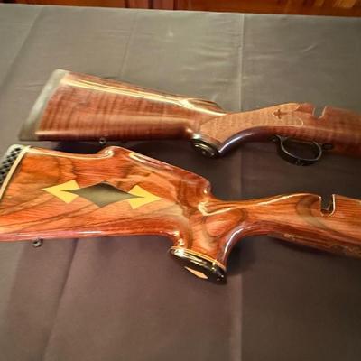 2 New Wood Rifle/Gun stocks - both bolt action rifle style