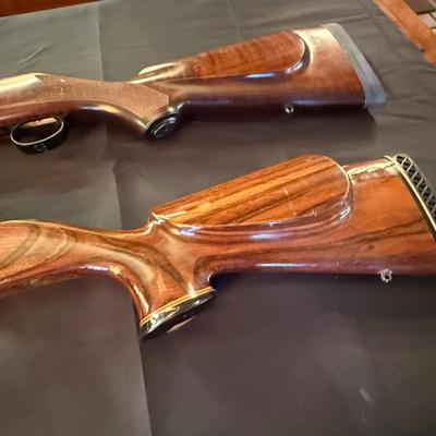2 New Wood Rifle/Gun stocks - both bolt action rifle style