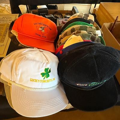 Box of Mens Baseball Caps/Hats in various themes
