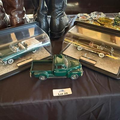 3 Model Cars - all Chevy’s Bel Air, Corvette & Pickup