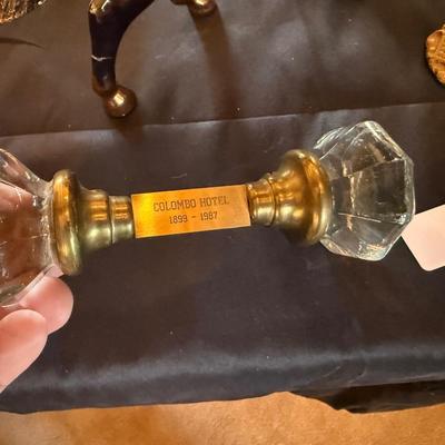 Collection of Antique Decor - Columbo Hotel Doorknob/Decorative Horse +