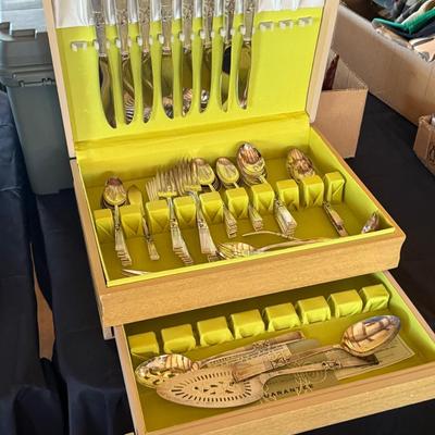 Box of Community Silverplate Silverware