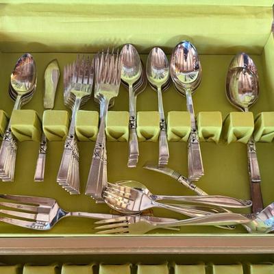 Box of Community Silverplate Silverware