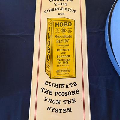 Vintage Hobo Kidney Bladder Remedy metal sign