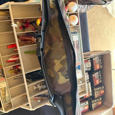 Fishing Pole & Tackle box/tree saw