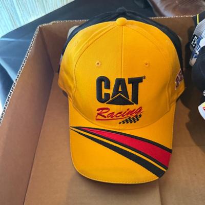 Box of mostly Nascar Ball Caps/Hats - mostly new