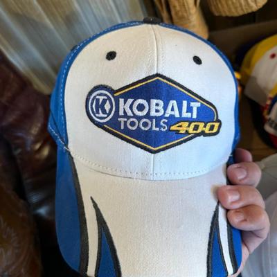 Lot of mostly Nascar themed ball caps/hats
