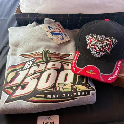 Indianapolis 500 Memorabilia - Sweatshirt & 3 ball caps/hats