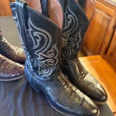 2 pairs of Men’s Cowboy Boots Lucchese & Tony Lama