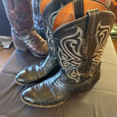 2 pairs of Men’s Cowboy Boots Lucchese & Tony Lama