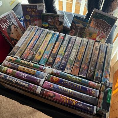 Huge box of about 30 Disney VHS tapes - some new wrapped