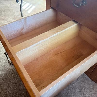 3 drawer custom made 28”w x 24”d x 25”t wood cabinet