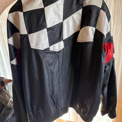 CAT Men's Racing Jacket - Leather Size XL
