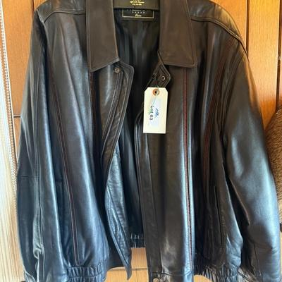 Black XL soft leather jacket from William Furs of Reno