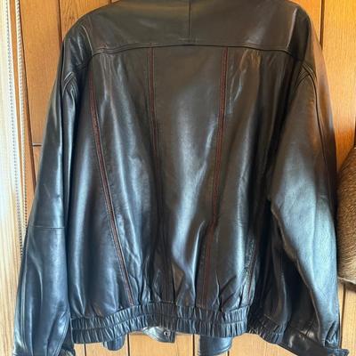 Black XL soft leather jacket from William Furs of Reno