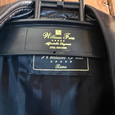 Black XL soft leather jacket from William Furs of Reno