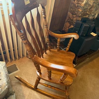 Large wood heavy duty Rocking Chair
