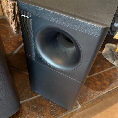 Bose Subwoofer & 5 Bose surround small speakers & B&W Subwoofer