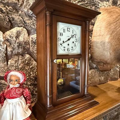 Howard Miller Regulator wood case mantle clock