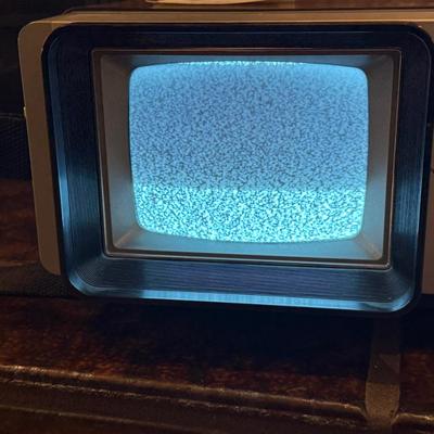 Vintage AM/FM clock Radio & Portable TV Console