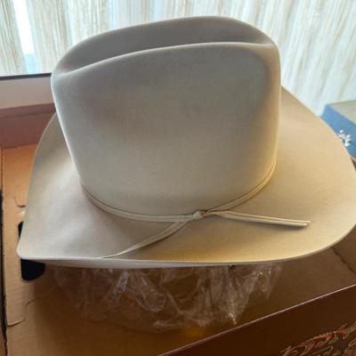 Resistol Gray Beaver Cowboy Hat 7-3/8” in Box