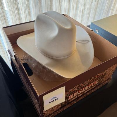 Resistol Gray Beaver Cowboy Hat 7-3/8” in Box