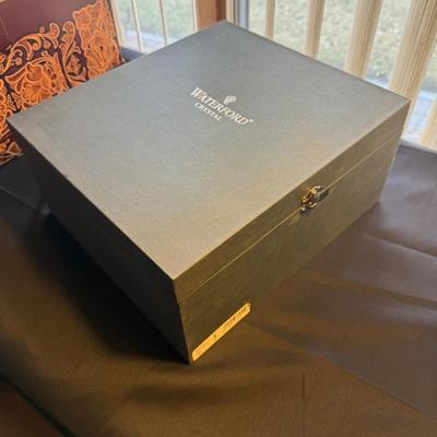 Pair of Waterford Crystal Flutes in padded carry box
