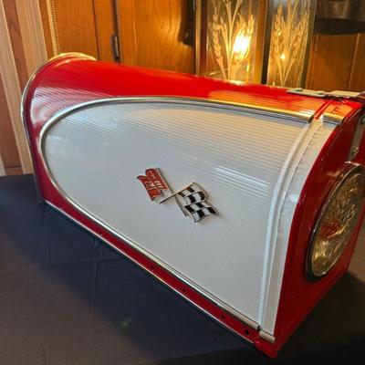 Large Metal Chevrolet Corvette themed new mailbox