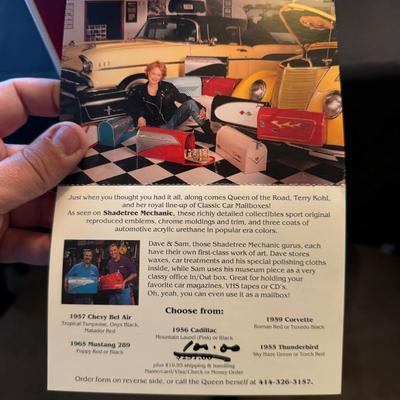 Large Metal Chevrolet Corvette themed new mailbox