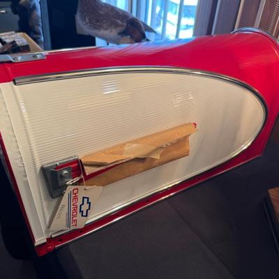 Large Metal Chevrolet Corvette themed new mailbox