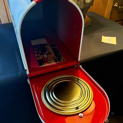 Large Metal Chevrolet Corvette themed new mailbox