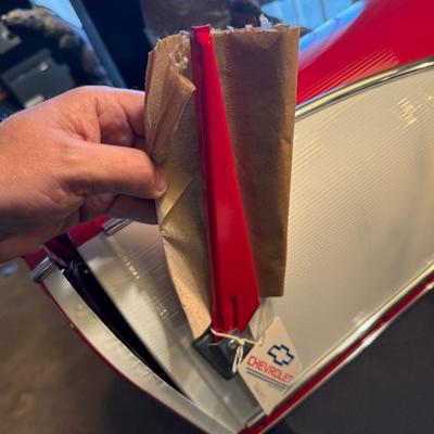 Large Metal Chevrolet Corvette themed new mailbox