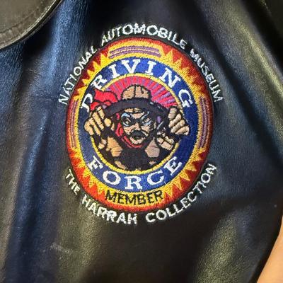 Black XL Burks Bay Leather Coat w/National Auto Museum patch