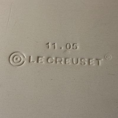 Le Creuset new Casserole Dish 11.05 in 2 tone green/gray