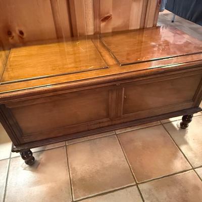 Wooden Cedar Lined Trunk