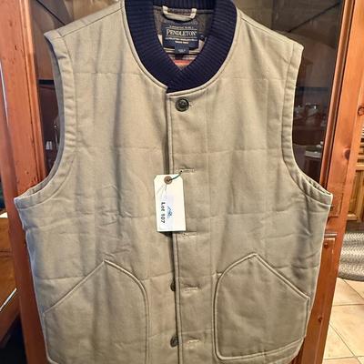 Pendleton button up lined brown Vest - Size XL