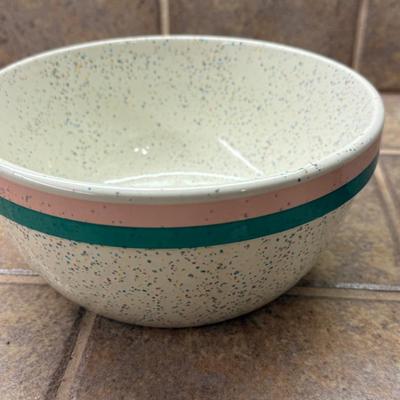 Matching Pair of Speckled Ceramic Bowls