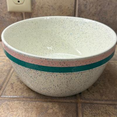 Matching Pair of Speckled Ceramic Bowls