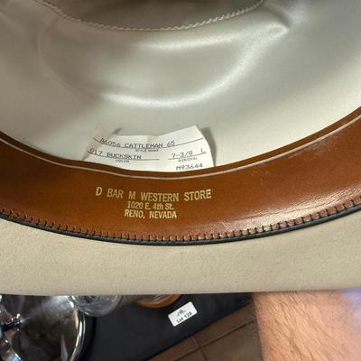 Resistol Men’s Beaver D Bar M Western 7-3/8” Cowboy Hat