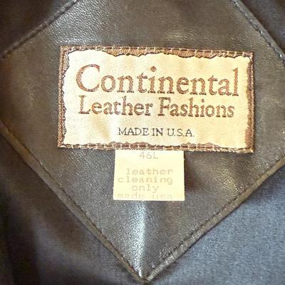 Black Continental 46 Long soft leather Men’s Jacket
