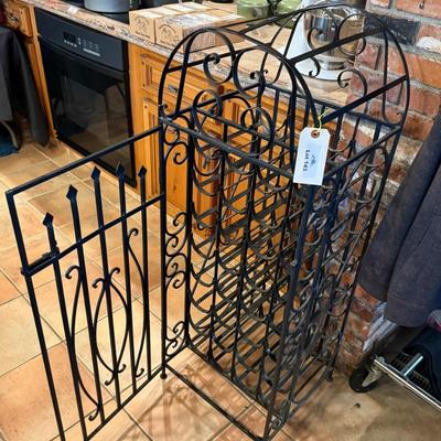 Black Cast Iron 32 bottle Wine Holder/Rack